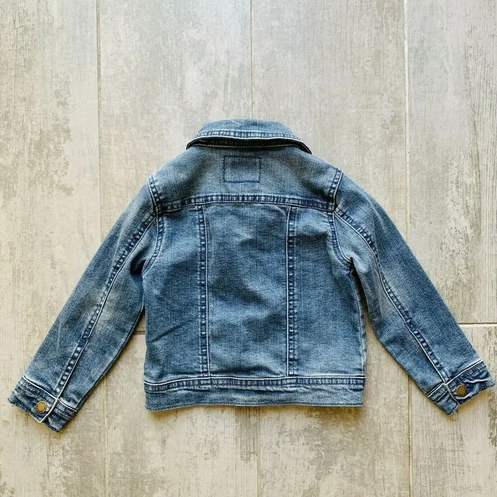 Genuine Kids From Oshkosh Girls Toddler Jean Denim Jacket 3T Casual Cute